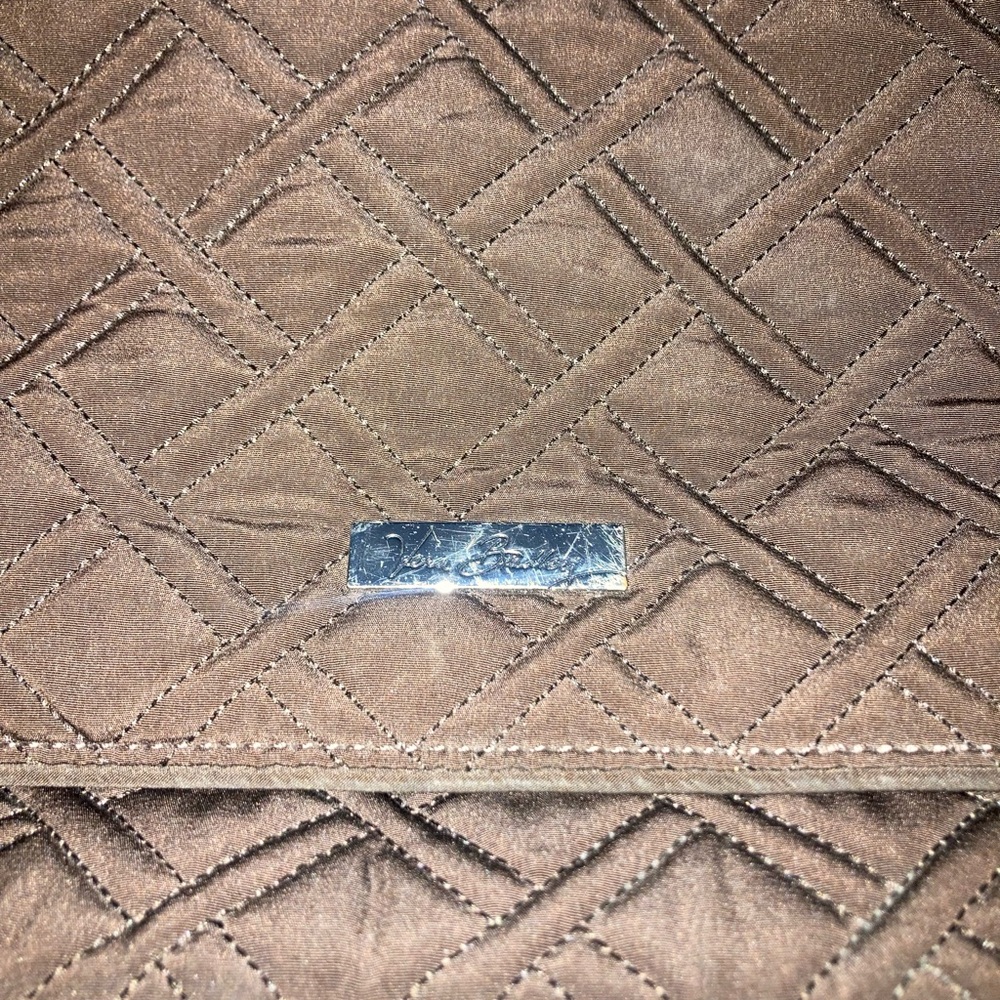 Vera Bradley Quilted Brown Messenger Bag - Picture 3 of 14